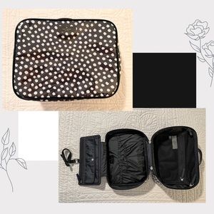 kate spade Travel Cosmetic Case, Black Polka Dot